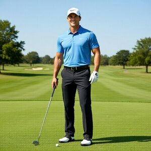 FootJoy FJ Tour Performance Golf Pants Mens 36x32 Stretch Casual Chinos Black